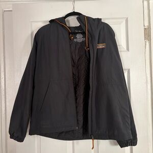LLBean black zip up jacket